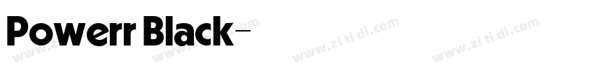 Powerr Black字体转换